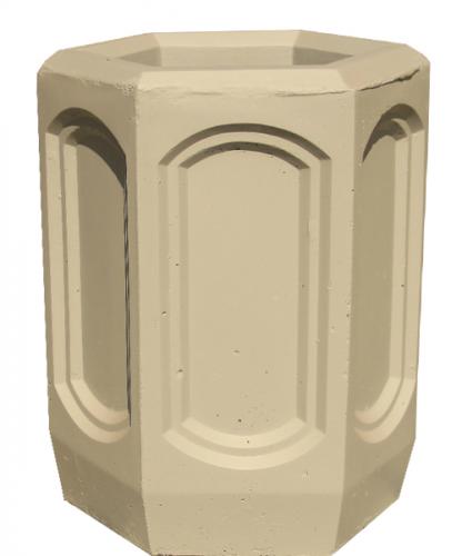 Урна.  Урна уличная.  Бетонная урна,  шестигранная.  У020 — фото 3